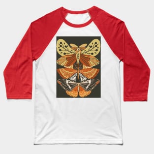 Boho Design Of Butterflies Baseball T-Shirt